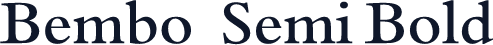 Bembo  Semi Bold