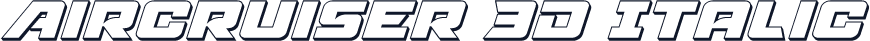 Aircruiser 3D Italic
