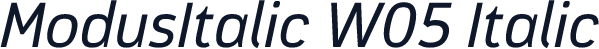 ModusItalic W05 Italic