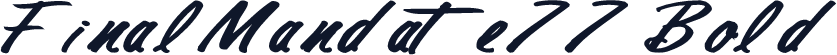 FinalMandate77 Bold