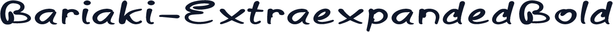 Bariaki-ExtraexpandedBold