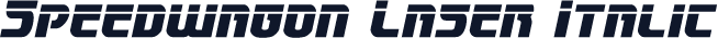 Speedwagon Laser Italic