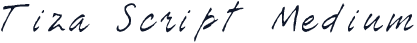Tiza Script Medium