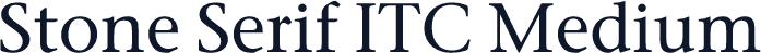 Stone Serif ITC Medium