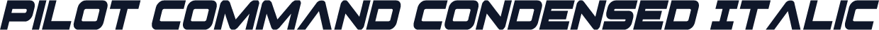 Pilot Command Condensed Italic
