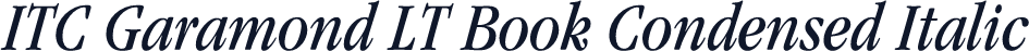 ITC Garamond LT Book Condensed Italic