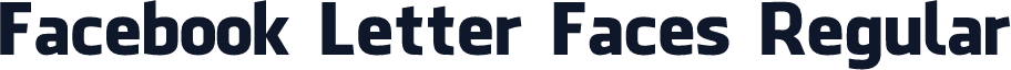 Facebook Letter Faces Regular