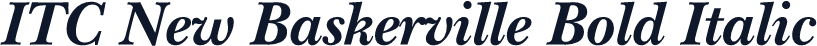ITC New Baskerville Bold Italic