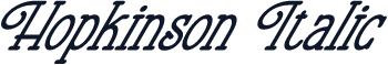 Hopkinson Italic