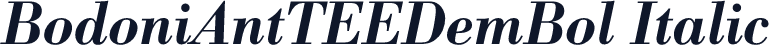 BodoniAntTEEDemBol Italic