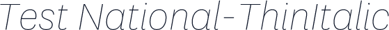 Test National-ThinItalic