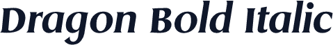 Dragon Bold Italic
