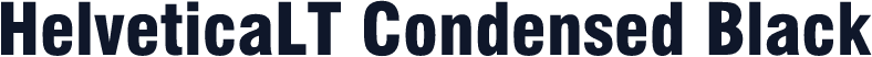 HelveticaLT Condensed Black