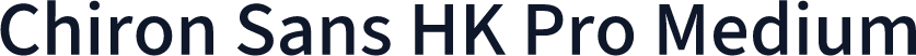 Chiron Sans HK Pro Medium