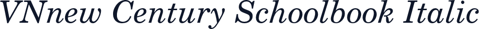 VNnew Century Schoolbook Italic