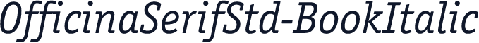 OfficinaSerifStd-BookItalic