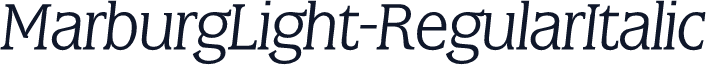 MarburgLight-RegularItalic