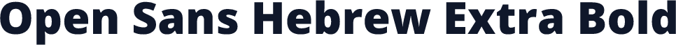 Open Sans Hebrew Extra Bold