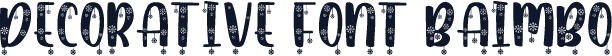 Decorative Font Baimbo