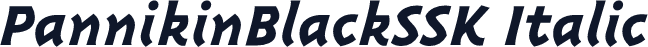 PannikinBlackSSK Italic