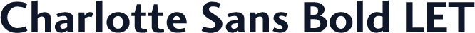 Charlotte Sans Bold LET