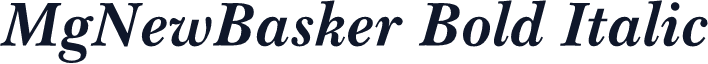 MgNewBasker Bold Italic