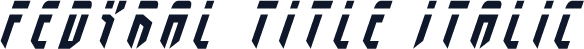 Fedyral Title Italic
