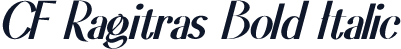 CF Ragitras Bold Italic