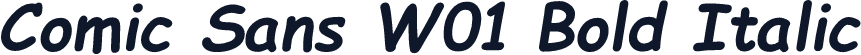 Comic Sans W01 Bold Italic
