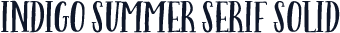 Indigo Summer Serif Solid