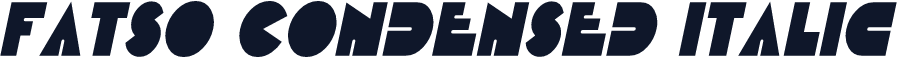 Fatso Condensed Italic
