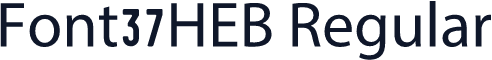 Font37HEB Regular
