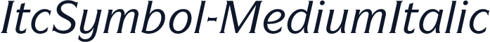 ItcSymbol-MediumItalic