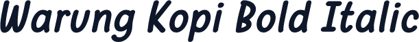 Warung Kopi Bold Italic