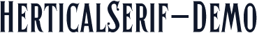 HerticalSerif-Demo