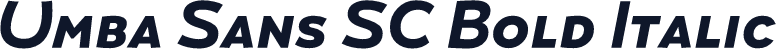 Umba Sans SC Bold Italic