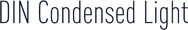 DIN Condensed Light