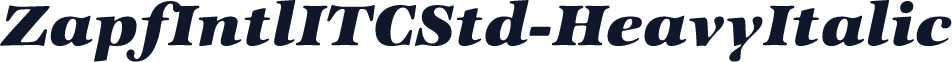 ZapfIntlITCStd-HeavyItalic