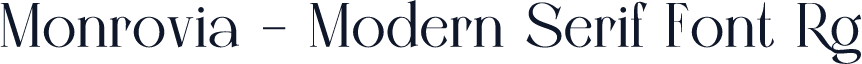 Monrovia - Modern Serif Font Rg