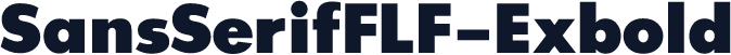 SansSerifFLF-Exbold