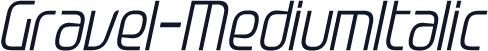 Gravel-MediumItalic