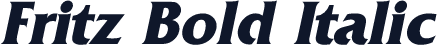 Fritz Bold Italic