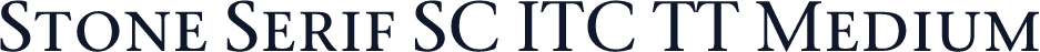 Stone Serif SC ITC TT Medium