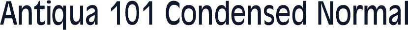 Antiqua 101 Condensed Normal