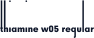 Thiamine W05 Regular