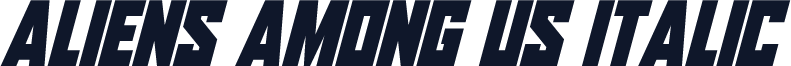 Aliens Among Us Italic