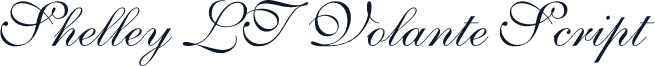 Shelley LT Volante Script