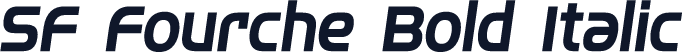 SF Fourche Bold Italic
