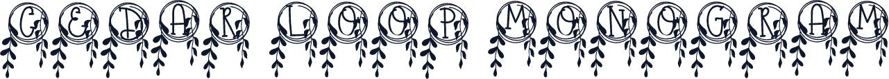 Cedar Loop Monogram