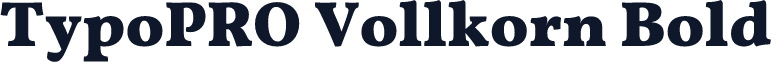 TypoPRO Vollkorn Bold